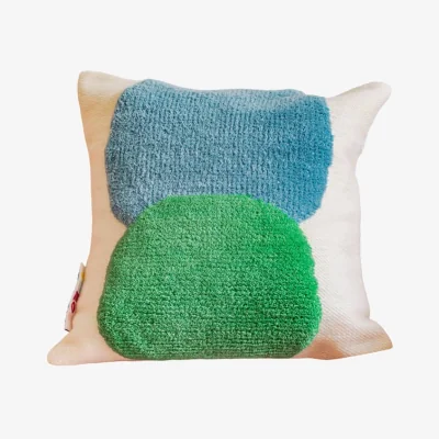 Made in Design The Vase Cushion textile multicoloured / 45 x 45 cm - Hand-woven Wool - COLORTHERAPIS