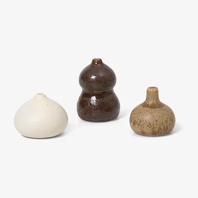 Made in Design Komo Vase - / Set of 3 mini vases by Ferm Living Multicoloured