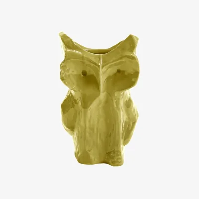 Made in Design After Midnight Owl  Vase ceramic yellow / Large - H 30 cm - Serax
