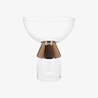 Made in Design Tank Vase - Large by Tom Dixon Transparent/Copper