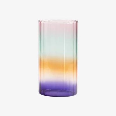 Made in Design Gradient Evening Vase glass multicoloured / Wide - Ø 10 x H 18.5 cm - & klevering