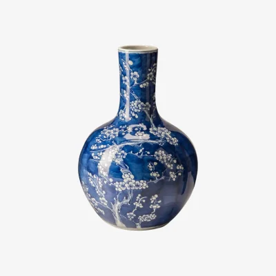 Made in Design Blossom Small Vase ceramic blue / Hand-painted - Pols Potten