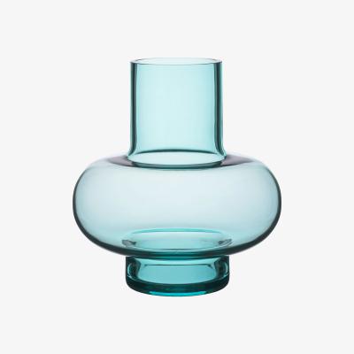 Made in Design Umpu Vase - / Hand-blown glass- Ø 20 x H 20 cm by Marimekko Blue