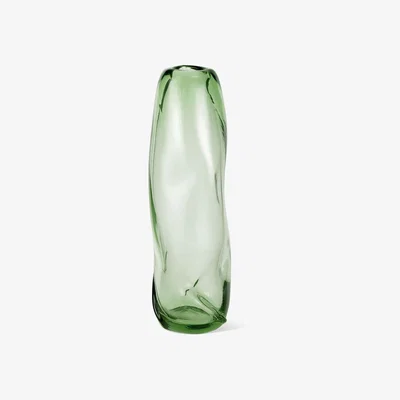 Made in Design Water Swirl Tall Vase - / Hand-blown recycled glass - Ø 16 x H 47 cm by Ferm Living Green