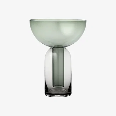 Made in Design Torus Small Vase - / Ø 15 x H 19.5 cm by AYTM Green/Black