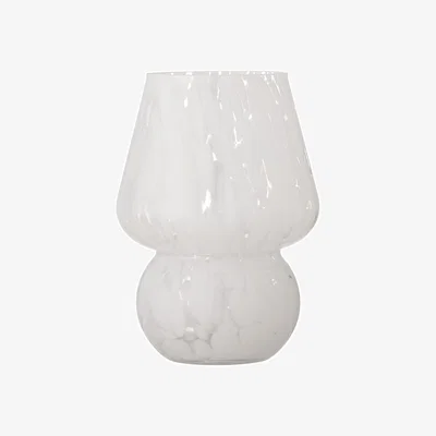 Made in Design Halim Vase glass white / Ø 13 x H 18.5 cm - Bloomingville