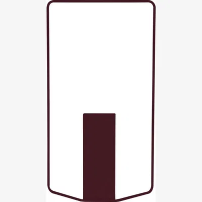 Made in Design Itac Vase metal red / Rectangular - L 34 x H 62 cm - Fermob