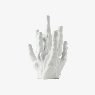 Made in Design Coral Vase ceramic white / 10 holes - Pols Potten
