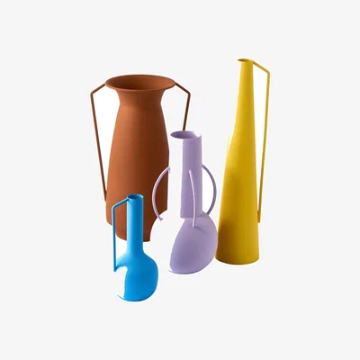 Made in Design Morning Roman Vase metal multicoloured / Set of 4 - Decorative use only - Pols Potten