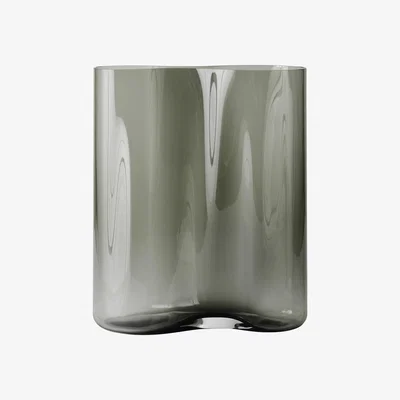 Made in Design Aer Small Vase - / H 33 cm - Glass by Menu Grey