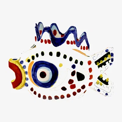 Made in Design Vase Sicily 1 ceramic / 28.5 x 20.5 x H 38.5 cm - Hand-painted - Serax