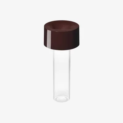 Made in Design Fleur LED Luminous vase glass purple / Cordless lamp - Ø 11 x H 24 cm - Foscarini