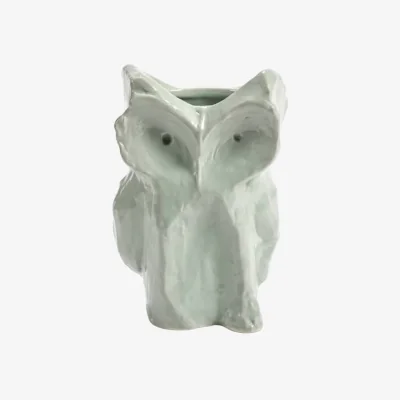 Made in Design Hibou Small Vase ceramic blue by Marni / H 23 cm - Serax