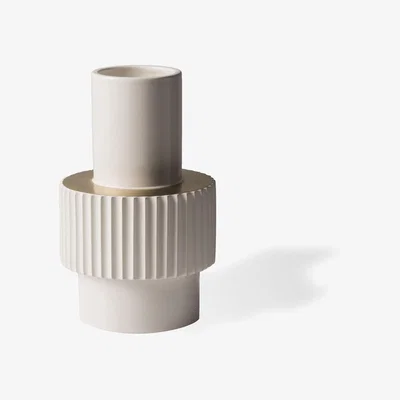 Made in Design Gear Small Vase - / Ø 16 x H 25.5 cm by Pols Potten White