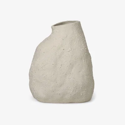 Made in Design Vulca Medium Vase - / Stoneware - H 36 cm by Ferm Living White