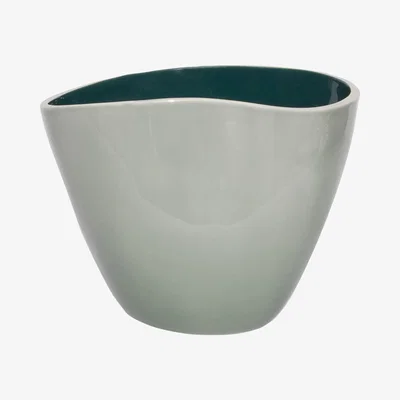 Made in Design Double Jeu Vase - / Small - H 21 cm by Maison Sarah Lavoine Blue/Green