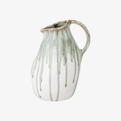 Made in Design Link Vase - / Ø 12 x H 19 cm - Sandstone by Bloomingville White