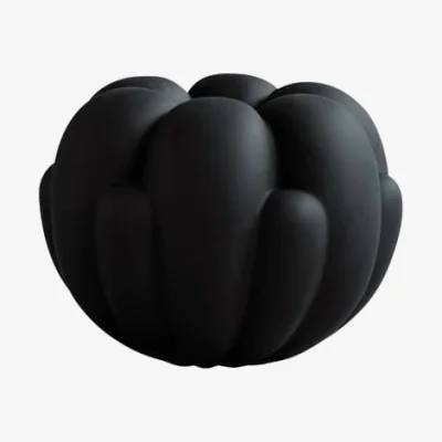 Made in Design Bloom Petit Vase ceramic black / Ø 22.5 x H 18 cm - 101 COPENHAGEN