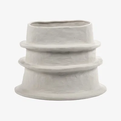 Made in Design Molly 6 Medium Flower-pot holder ceramic beige / 44 x 27 x H 33 cm - Serax