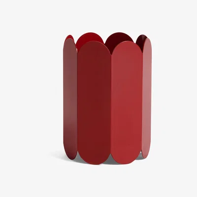 Made in Design Arcs Vase - / Metal - Ø 17 x H 25 cm by Hay Red