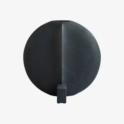 Made in Design Guggenheim Big Vase ceramic black / Ø 45 cm - 101 COPENHAGEN
