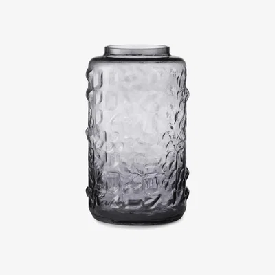 Made in Design Tombola Large Vase - / H 31 cm - Hand-blown glass by Normann Copenhagen Grey
