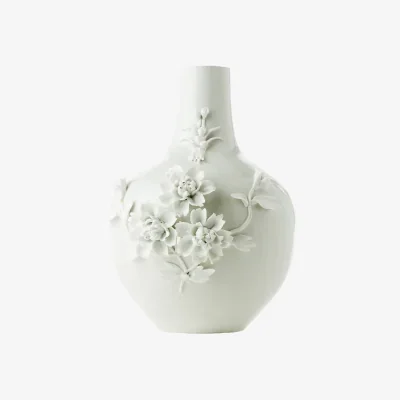 Made in Design 3D Rose Vase ceramic white / H 37 cm - Pols Potten