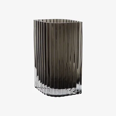 Made in Design Folium Large Vase glass black / L 18 x H 25 cm - AYTM