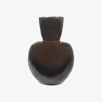 Made in Design Pure Large Vase ceramic brown / Sandstone - Ø 38 x H 59 cm - Serax