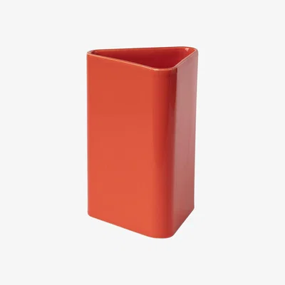 Made in Design Canvas Large Vase - / H 20.5 cm - Hand-made by raawii Red