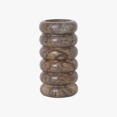 Made in Design Bendum Vase - / Marble by Ferm Living Brown