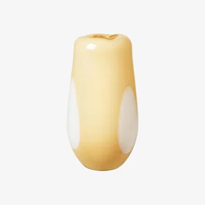 Made in Design Adat Dot Vase glass yellow / Ø 19.5 x H 37 cm - Mouth-blown - BROSTE COPENHAGEN