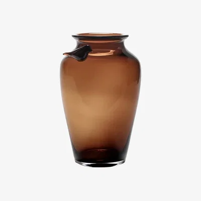 Made in Design Perch Vase glass brown / Large - Ø 12.5 x H 32 cm - Serax
