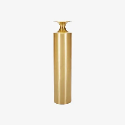 Made in Design Beat Vessel Tall Vase - H 109 cm by Tom Dixon Gold/Metal