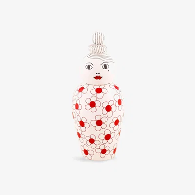 Made in Design Canopie Pepa Vase with lid - / With lid by Seletti Red