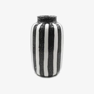 Made in Design Riviera Large Vase - / H 36 cm by Maison Sarah Lavoine Black