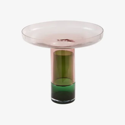 Made in Design Formy Disk Vase glass pink / Ø 40 x H 36 cm - Pols Potten