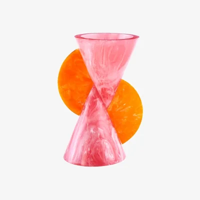 Made in Design Mustique Cone Vase plastic material pink / Acrylics - Jonathan Adler