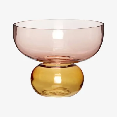 Made in Design Show Vase glass multicoloured / Bowl - Ø 25 x H 20 cm - HÜBSCH