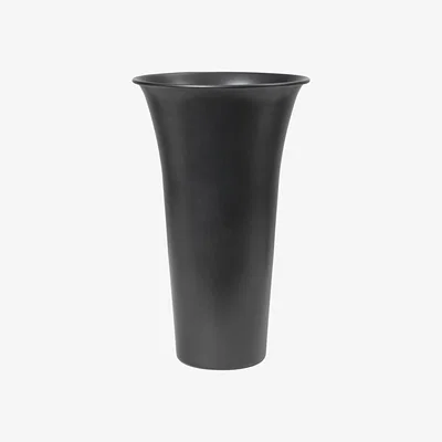 Made in Design Spun Vase metal black / Ø 21 x H 42 cm - Ferm Living