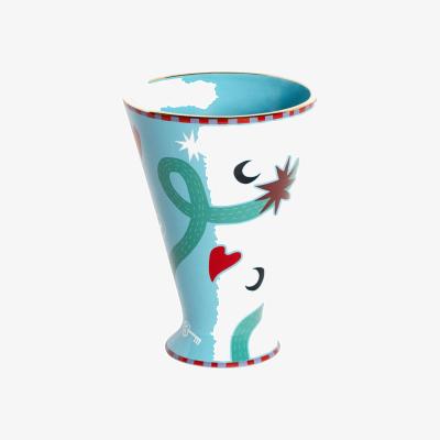 Made in Design Star Vase ceramic blue / Ø 14 x H 20 cm - Bitossi Home