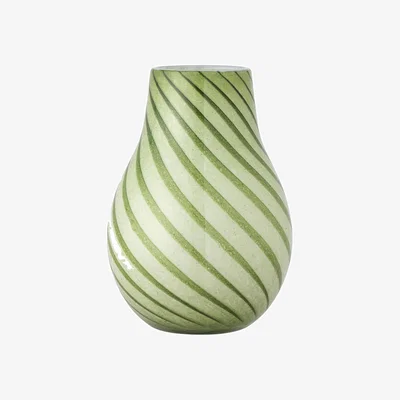Made in Design Leona Vase glass green / Ø 16.5 x H 23 cm - Bloomingville