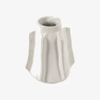 Made in Design Billy 1 Vase ceramic white / Sandstone - Ø 16 x H 19 cm - Serax