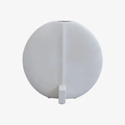 Made in Design Guggenheim Small Vase ceramic white / Ø 23 cm - 101 COPENHAGEN