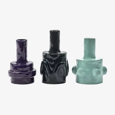 Made in Design Molly 02 Vase ceramic multicoloured / Set of 3 - Serax