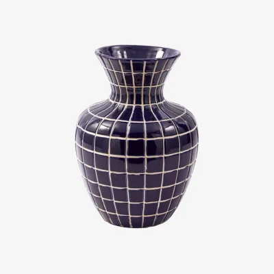 Made in Design Hamam Small Vase ceramic blue / Ø 30 x H 40 cm - Pols Potten