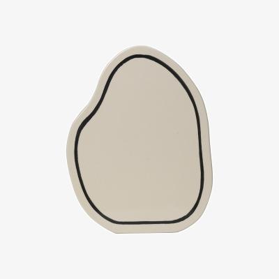 Made in Design Paste Rounded Vase ceramic white / L 21.5 x H 28 cm - Ferm Living
