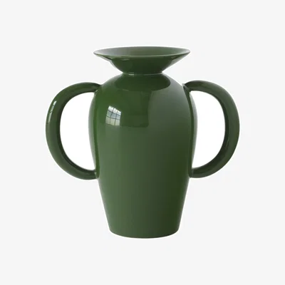 Made in Design Momento JH41 Vase ceramic green / Jaime Hayon - L 31.8 x H 30 cm - &tradition