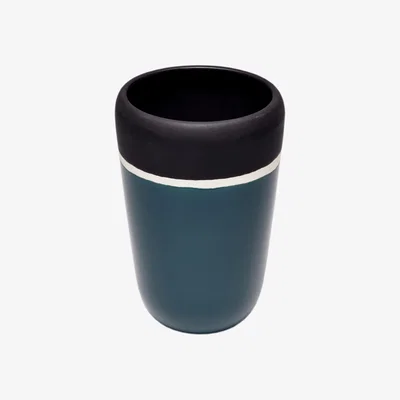Made in Design Sicilia Vase - / H 20 cm by Maison Sarah Lavoine Blue