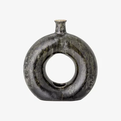 Made in Design Vase - / Ceramic - Patina finish / H 19 cm by Bloomingville Green